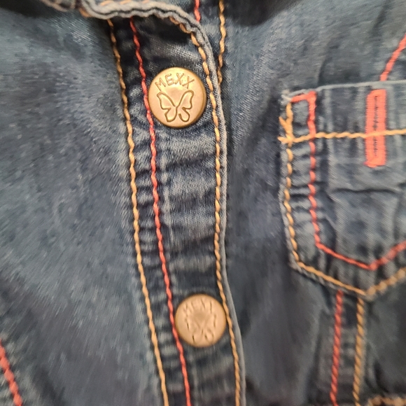 🌟5/$25 Mexx Denim Dress Size 9-12 Months - Picture 6 of 9